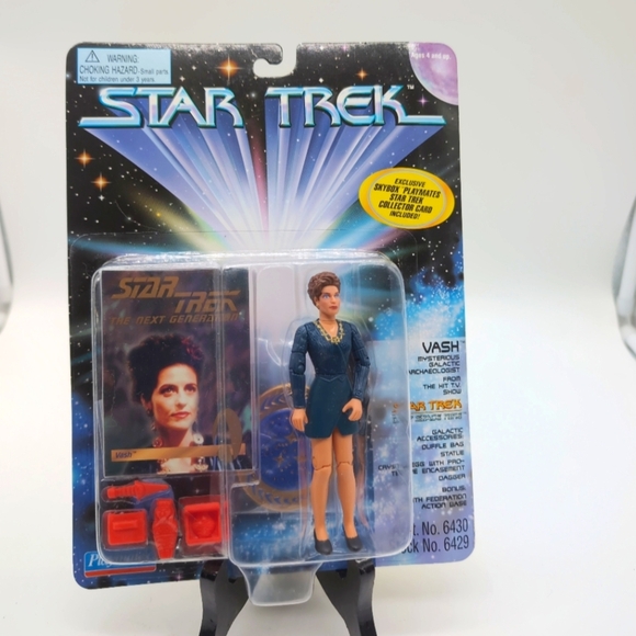 Star Trek Deep Space Nine Vash Action Figure  Playmates with Skybox Card - Picture 1 of 2